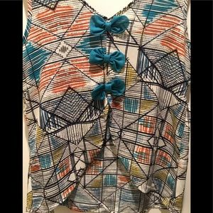 Forever 21 Sleeveless Geometric Print Top